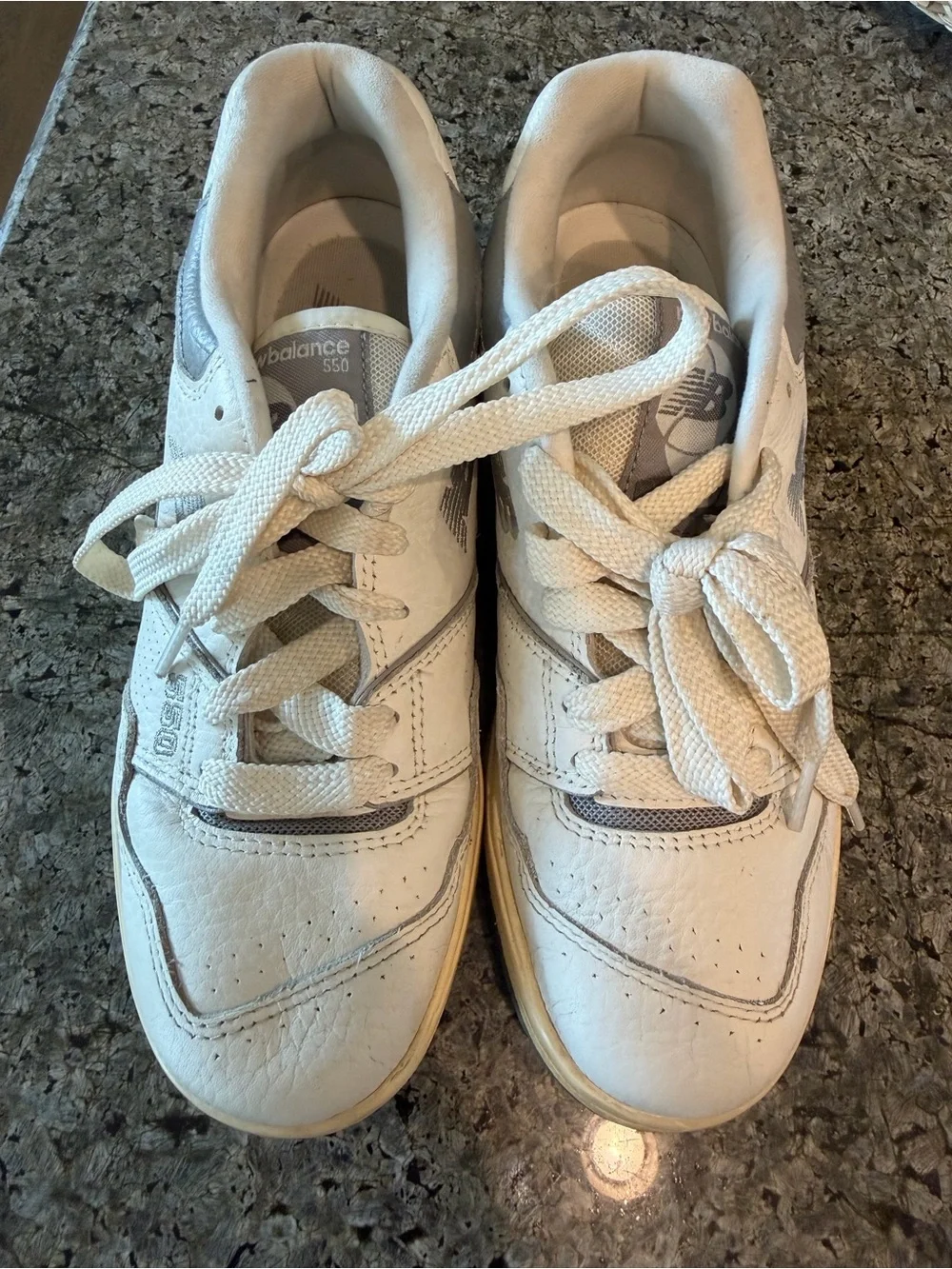 New Balance Men’s Sneakers in White and Gray